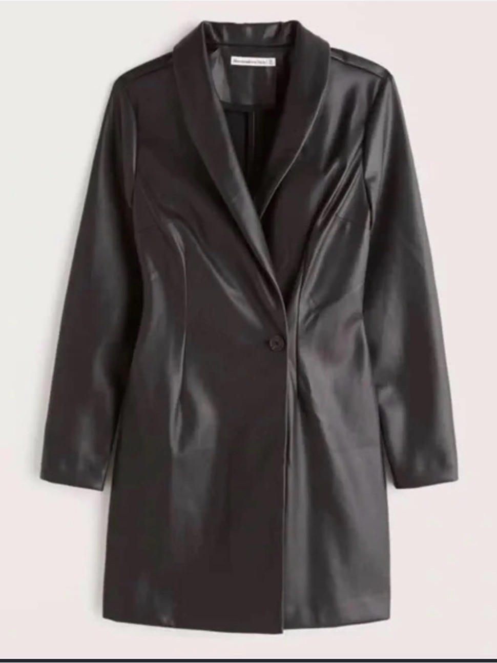 Abercrombie & Fitch Faux Leather Blazer Dress